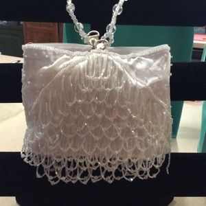 Fringe Beaded Evening Purse